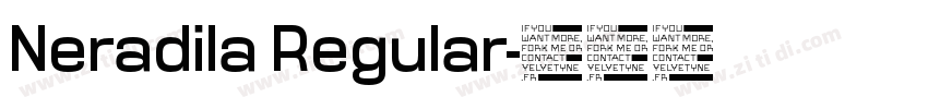 Neradila Regular字体转换
